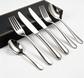 304 Stainless Steel Flatware Set, Heavy Duty Steak Knives Forks Spoons Cutlery Kit, Mirror Polished Table Utensils with Storage Gift Box